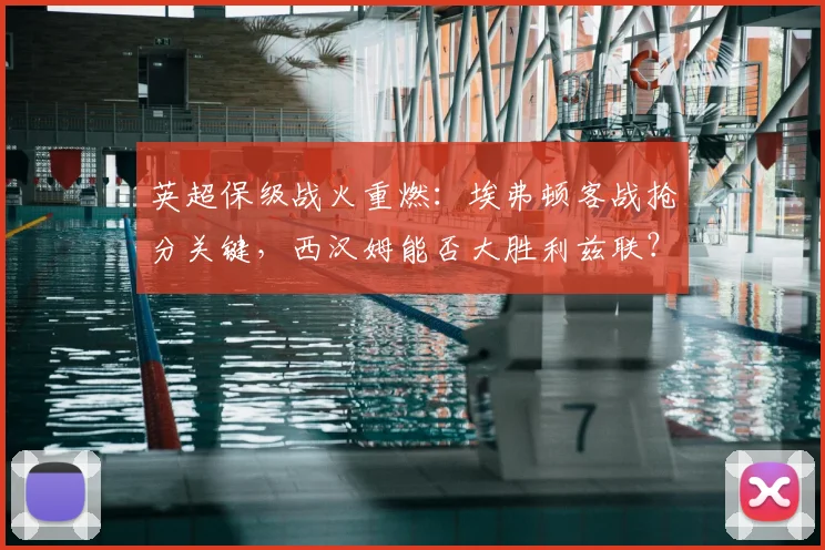 英超保级战火重燃:埃弗顿客战抢分关键,西汉姆能否大胜利兹联?天空体育最新解析