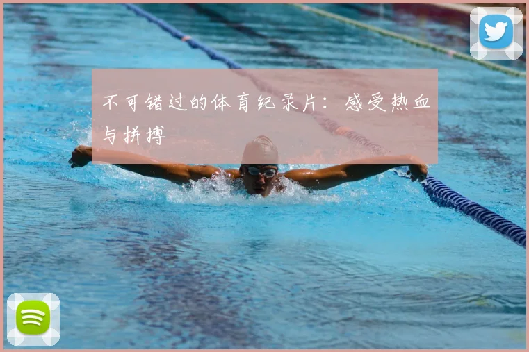 不可错过的体育纪录片：感受热血与拼搏